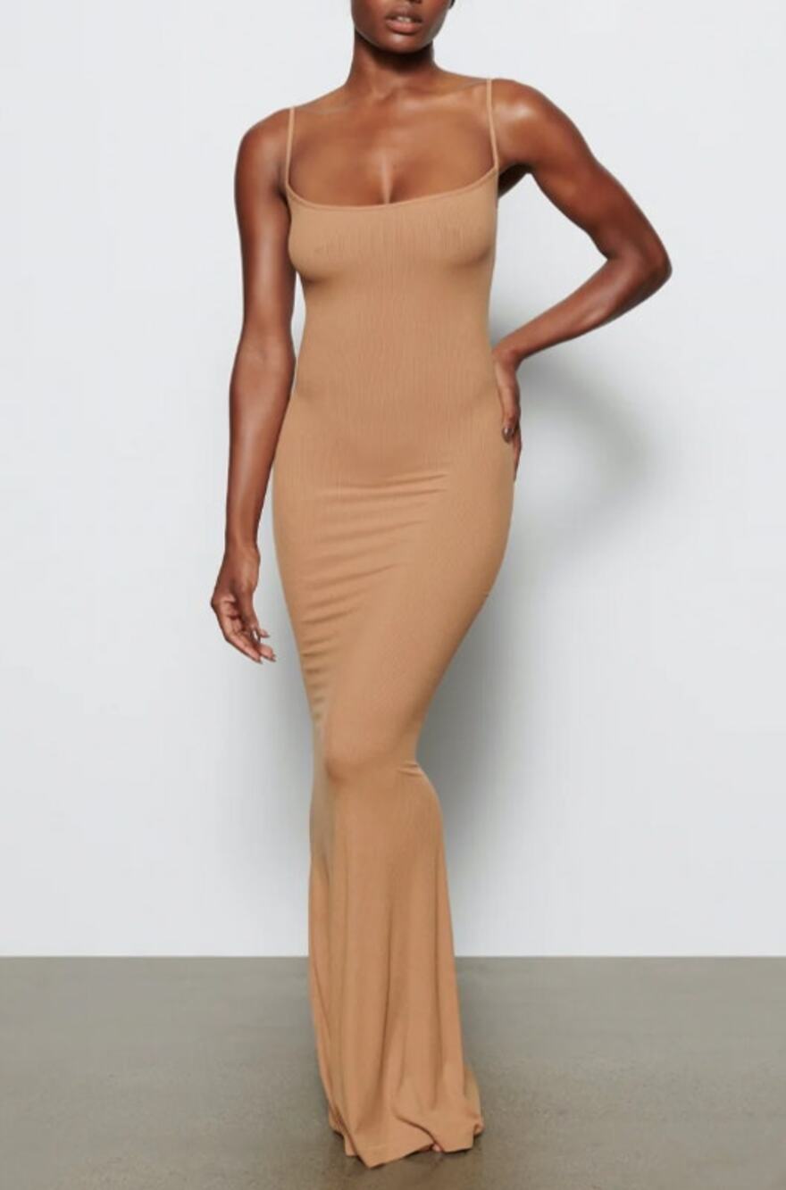 Skims Soft Lounge Long Slip Dress